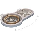 Strahlheizkörper 375mmx195/140mmØ 2100/1750/900W 230V kompatibel für Herd Kochfeld  Bosch Siemens Neff Balay