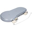 Strahlheizkörper 375mmx195/140mmØ 2100/1750/900W 230V kompatibel für Herd Kochfeld  Bosch Siemens Neff Balay