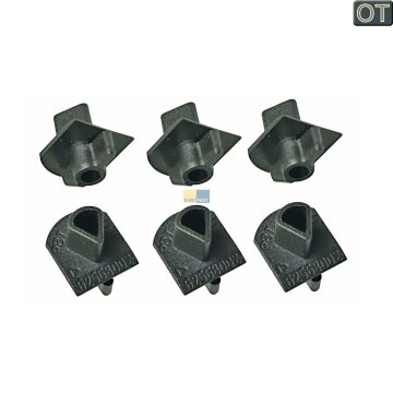 Bosch Befestigungsset schwarz, 6 Stück für Backofen Herd 00174981