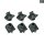 Bosch Befestigungsset schwarz, 6 Stück für Backofen Herd 00174981