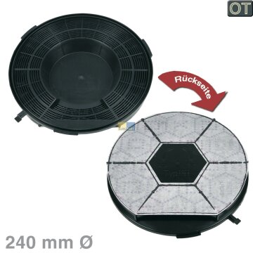 Bauknecht Whirlpool Aktivkohlefilter Kohlefilter Dunstabzugshaube Wpro 484000008576 Typ28 passt u.a. auch für Privileg 0984302