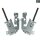 Türscharnier Set AEG 405503154/8 für Geschirrspüler