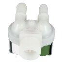 Magnetventil 2-fach kompatibel mit Zanussi 1249471051 180° 11,5mm+14mmØ für Waschmaschine Waschtrockner