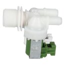 Magnetventil 2-fach kompatibel mit Zanussi 1249471051 180° 11,5mm+14mmØ für Waschmaschine Waschtrockner